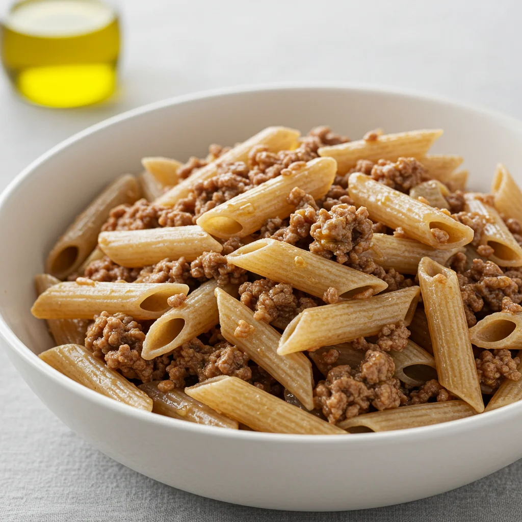 Μακαρόνια Ολικής με Fit Κιμά